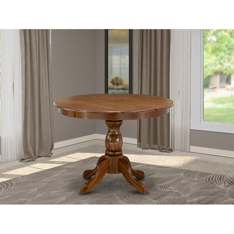 Alcott Hill® Devoe 42'' Solid Wood Pedestal Dining Table & Reviews